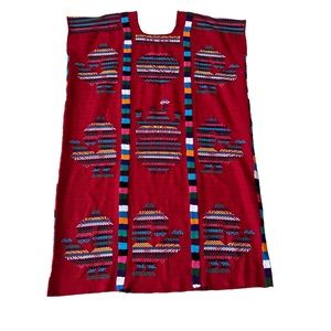 Hand Crafted Red Midi Dress